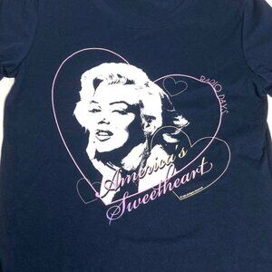 America's Sweetheart Marilyn Monroe NOS Women's Navy T-Shirt